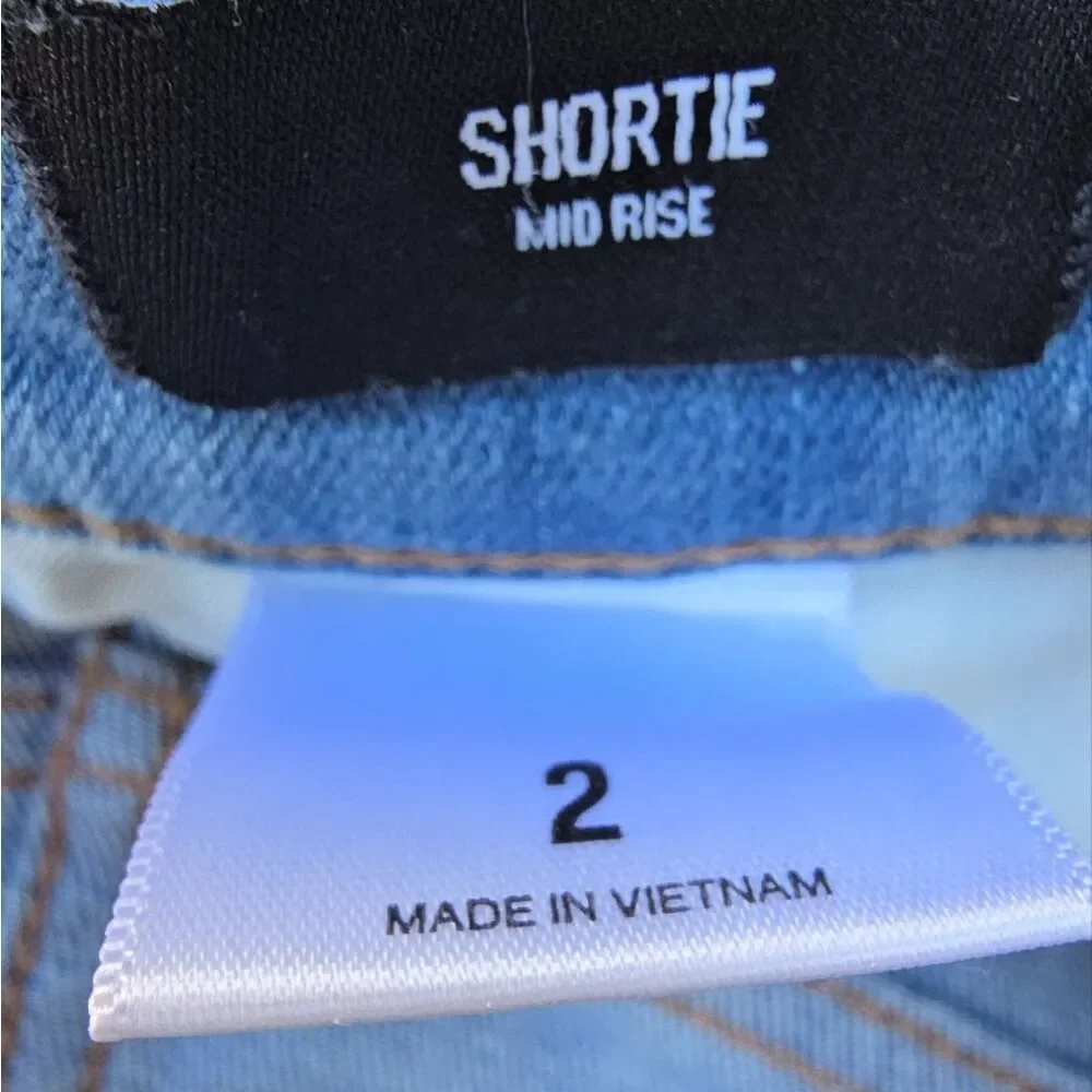 Express Light Blue Jean Shorts